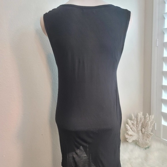 MADEWELL TWISTED SLEEVELESS T-SHIRT DRESS CREW NECK WOMEN'S SIZE LARGE - Picture 6 of 14